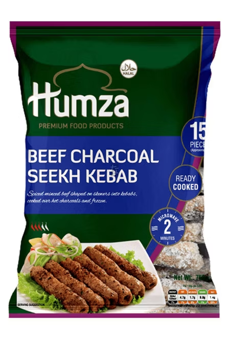 Seekh Kebab Rindfleisch Holzkohle 750 G HUMZA