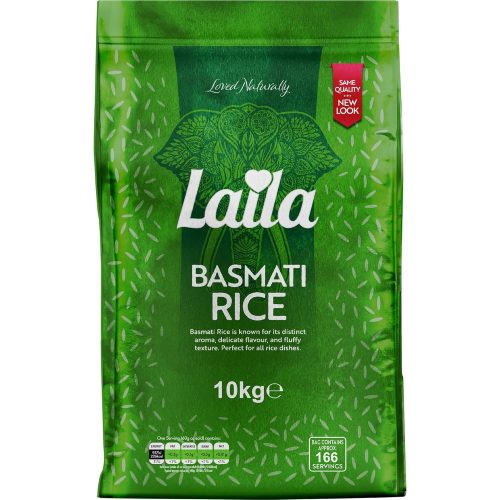 LAILA XTRA LONG GRAIN BASMATI RICE 10KG