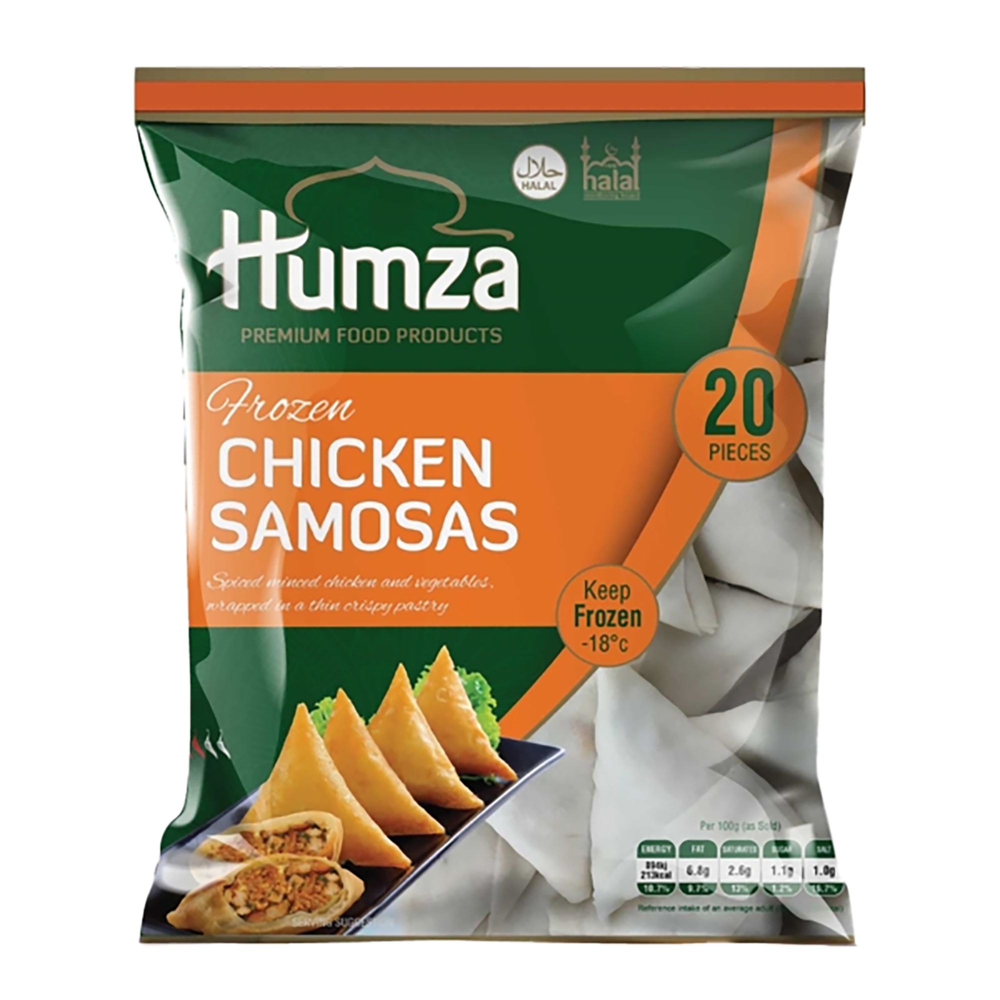 Humza CHICKEN Samosa 650G (20 pieces)