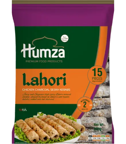 Humza Lahori CHICKEN Kebab WITH GREEN CHILLI 900g (15 pieces)