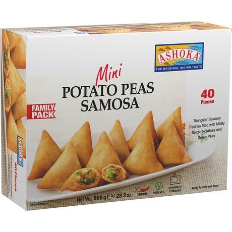 Samosa Kartoffel Erbsen Mini 40 STK  800 G ASHOKA